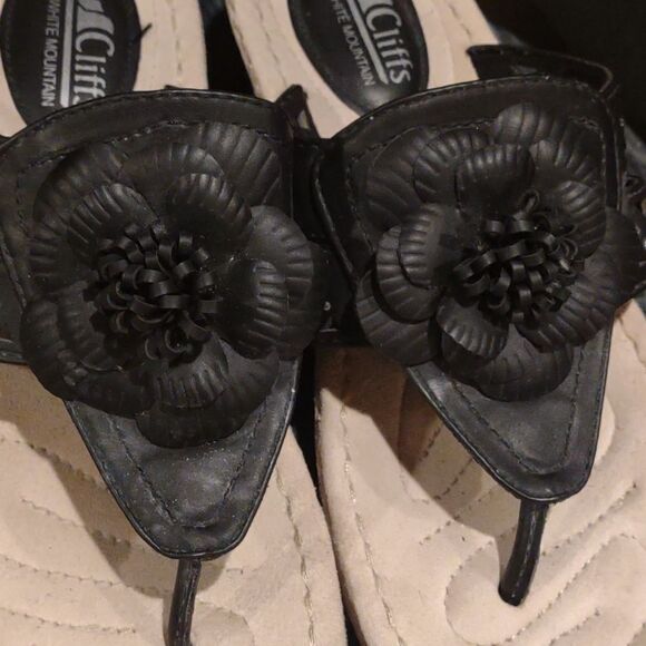 Cliffs Black Vegan Sandals Size 9.5. A10 - Picture 2 of 4